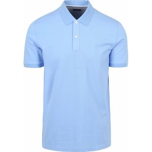 OLYMP - Poloshirt Piqué Lichtblauw - Modern-fit - Heren Poloshirt Maat M