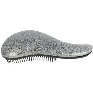 Hair Tangle Anti-Klit Borstel Glitter Print Zwart Zilver