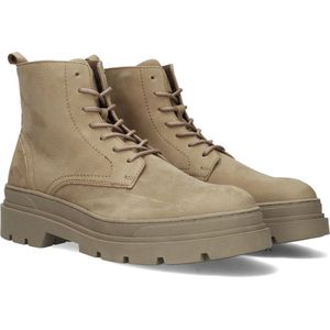 Mazzeltov Nico Veterboots - Laarzen Met Veters - Heren - Taupe - Maat 46