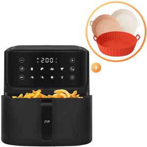 Petra PT5175VDEEU10 - XXL Airfryer (5.2 liter) - Met pizza en cake XL bakvorm - 30 minuten timer - 2 tot 4 personen - Zwart