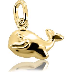 Juwelier Zwartevalk 14 karaat gouden walvis hanger - 14.101.143