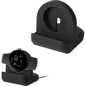 kwmobile Horloge standaard geschikt voor Google Pixel Watch 2 Laadstation - Oplaad houder - Lichtgewicht siliconen houder in zwart