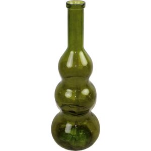 DKNC - Vaas Moscow - Gerecycled glas - 26.5x26.5x75cm - Groen