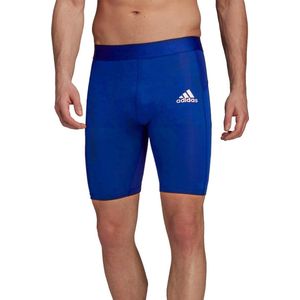 adidas - Techfit Thermo Short Tights - Compressieshorts - XXL - Blauw