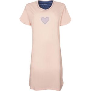 Tenderness Dames Nachthemd - 100% Katoen - Veiled Rose- Maat 3XL