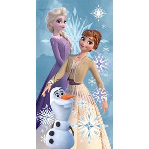 Disney Frozen Handdoek - 70x140cm - Bad Handdoek - Zwemles Handdoek - Cadeau Meisje 5 Jaar - Cadeau Meisje 3 Jaar - Verjaardagscadeau Meisje - Cadeau Kind