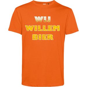 T-shirt Wij willem bier | Koningsdag | oranje shirt | Koningsdag kleding | Oranje | maat XL