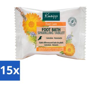 Kneipp - Voetbadbruistablet - Single-Use - Verzachtende Voetverzorging - 80 g - Bulkverpakking - 15 stuks