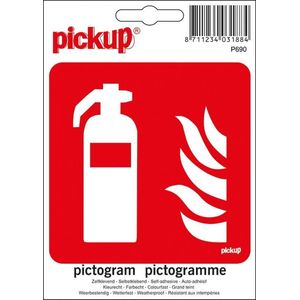 Pickup Pictogram alu 12x12 cm - Brandblusapparaat