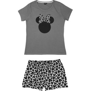 Disney Minnie Mouse Pyjama / Shortama - Dames - Grijs - Maat L