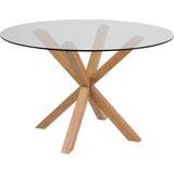 Eettafel Hennie ø119cm - lichte eik decor