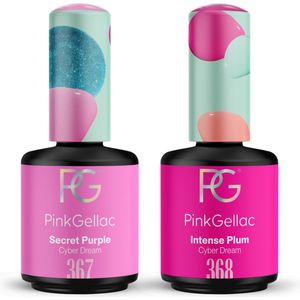 Pink Gellac Voordeelbundel Gelnagellak - Secret Purple en Intense Plum
