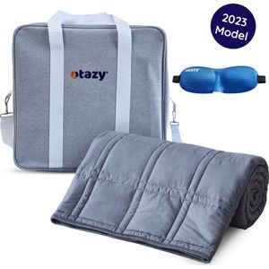 Otazy Verzwaringsdeken voor Kinderen en Volwassenen - 5.5 Kg - Kind - 140 x 200 - Grijs - Weighted blanket - Mét draagtas en Masker!