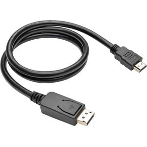 Tripp Lite P582-003-V2 video kabel adapter 0,91 m DisplayPort HDMI Zwart, Metallic