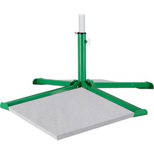 Parasolvoet voor tegels van 40x40 cm - Inklapbare standaard voor parasolstokken - Groen