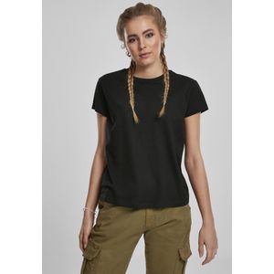 Urban Classics - Basic Box Dames T-shirt - XS - Zwart