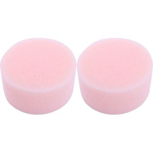 Schmink sponsjes - 2x - rond - roze