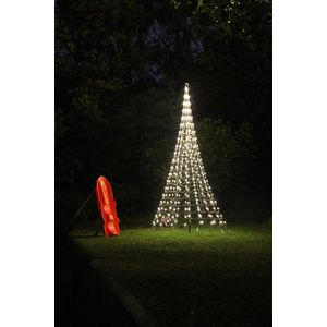 Montejaur Kerstboom Verlichting met paal - 3 meter - 320 LED - Warm Wit