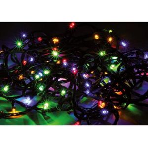 Zonneslinger 20M 200LED IP44, 8 modi - Groene kabel, VEELKLEURIG - Overig - MultiCouleur - SILUMEN