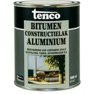 Tenco Bitumen Aluminium Constructielak - 1000 ml