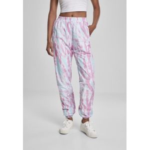 Urban Classics Trainingsbroek -2XL- Tie Dye Blauw/Roze