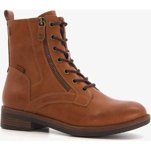 Tamaris dames veterboots cognac - Maat 36