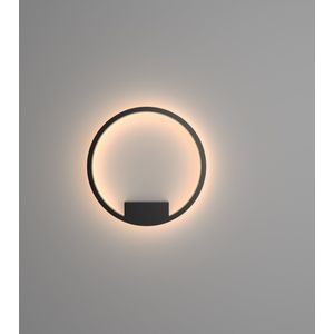 Maytoni - Wandlamp Rim - Zwart - Ø40