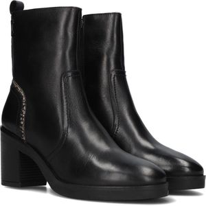 Maruti Vanity Enkellaarsjes - Enkelboots met rits - Dames - Zwart - Maat 37