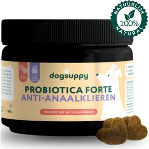 Anti-Anaalklieren snoepjes (ZONDER KIP/VLEES) | Probiotica Forte | 100% Natuurlijk | Verstopte & Ontstoken Anaalklieren | Hondensupplementen | Hondensnacks | Geschenk bij elke bestelling | 60 hondenkoekjes