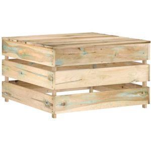 vidaXL Tuintafels - 2 stuks - Grenenhout - 60x62x37 cm Tuinbank - Palettafel - Hout - Grenenhout - Outdoor Furniture