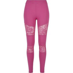 Urban Classics - Laces Inset Sportlegging - S - Paars