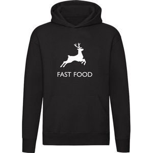 Fast Food Hoodie | Ongezond Eten | Restaurant | Hamburger | Friet | Patat | Spare Ribs | Shoarma | Kebab | Pizza | Fastfood | Trui | Unisex