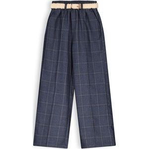 Nono Sayla Girls Check Palazzo Pants Meisjes - Chino - Pantalon - Blauw - Maat 122/128