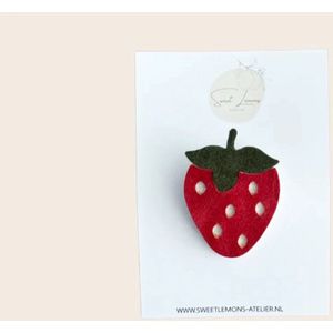 Strawberry Red Haarspeldje - Haarspeldjes Baby - Haarspeldjes Meisjes