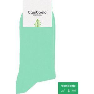 1 Paar Bamboe Sokken - Bamboelo Sock - Maat 36/40 - Groente - Naadloze Sokken