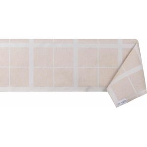 Raved Tafelzeil Vierkant Uitwasbaar  140 cm x  230 cm - Beige - Waterafstotend