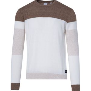 Blue Industry Pullover Strepen Bruin - Maat XL - Heren - Pullovers