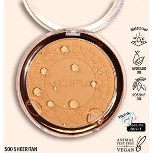 Moira | Soft Focus Waterproof Setting Powder 500 Sheer Tan