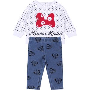 Crème polka dot sweater+getry MINNIE Disney