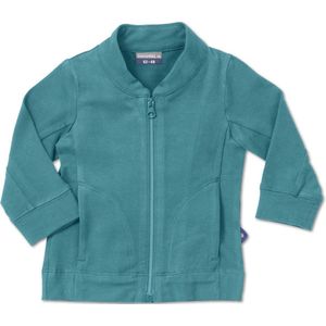 Silky Label vest met rits Maroc blue - maat 62/68 - blauw