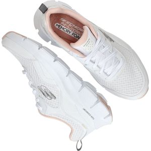 Skechers Flex Comfort Sneaker - Vrouwen - Wit/roze - Maat 35