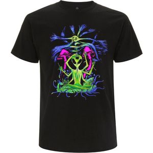 Glow In The Dark T-shirt - Zwart - XXL