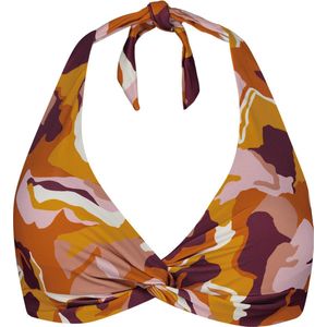 Barts Lunan Cross Halter Vrouwen Bikinitopje - maat 42 - Oranje