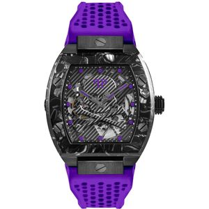 Philipp Plein The $keleton Sport Master PWBAA0922 Horloge - Siliconen - Paars - Ø 45 mm