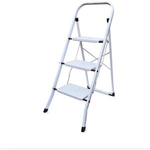 Opstapladder 3 treden Opstapkruk Antislip Opvouwbare opstap Stalen huisladder Antislipvoeten