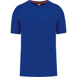 T-shirt Heren 6XL WK. Designed To Work Ronde hals Korte mouw Royal Blue 60% Katoen, 40% Polyester