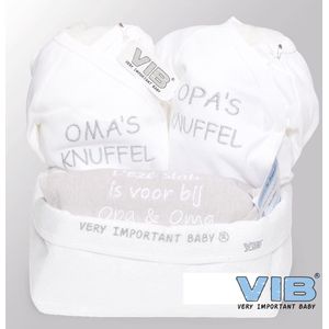 VIB® - Giftset Commodemandje - Opa & Oma - Babykleertjes - Baby cadeau