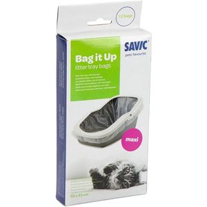 Savic Maxi - Kattenbakzakken - 12 stuks - 55x43x0,01 cm