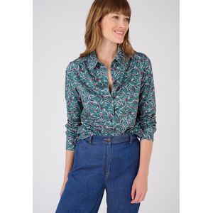 Damart - Blouse in warm stretchtricot - Dames - Groen - L