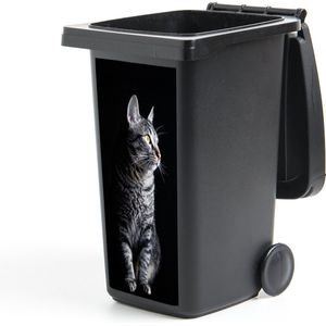 Container sticker Wegkijkende kat - 44x98 cm - Kliko sticker